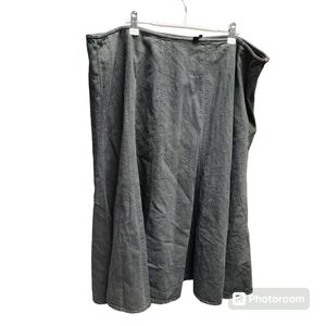 Lauren Jeans Company 100% Cotton Black A-line Skirt Sz. 22 NWT